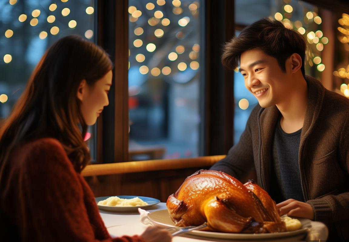 杨瀚森感恩节携女友共享火鸡大餐，甜蜜合影俏皮比出剪刀手